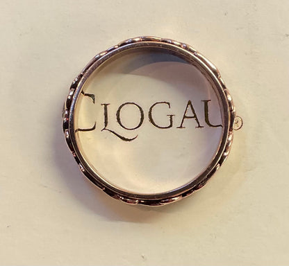 Unisex Clogau Welsh 9ct Rose Gold 5mm Tree of Life Cariad Wedding Band Ring SIZE V1/2-W