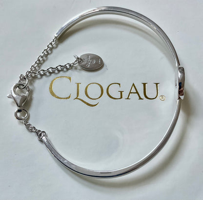 Clogau Take my Heart banglet bracelet in silver and rose gold