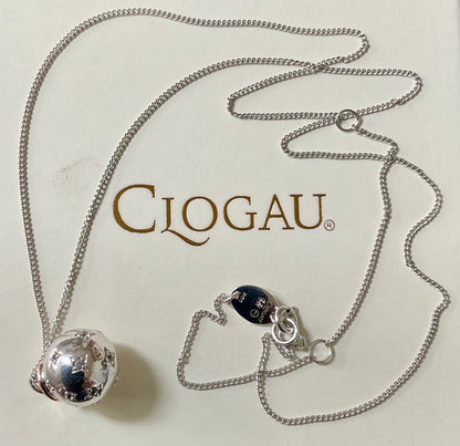 Clogau Christmas Bauble pendant necklace 18, 20, 22” in silver and rose gold