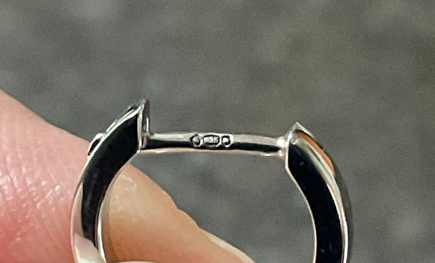 Clogau Cwtch Double Heart hoop drop earrings in silver and rose gold