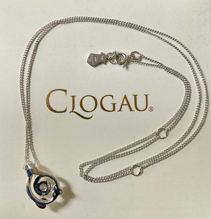 Clogau Tree of Life Origin White Topaz pendant necklace 18-22” in silver and rose gold