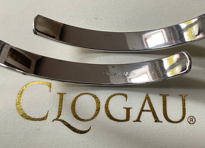 Clogau Cariad Bach ‘Little sweetheart’ baby Christening bangle in silver and rose gold RRP £209