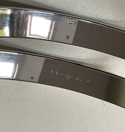 Clogau Cariad Bach ‘Little sweetheart’ baby Christening bangle in silver and rose gold RRP £209