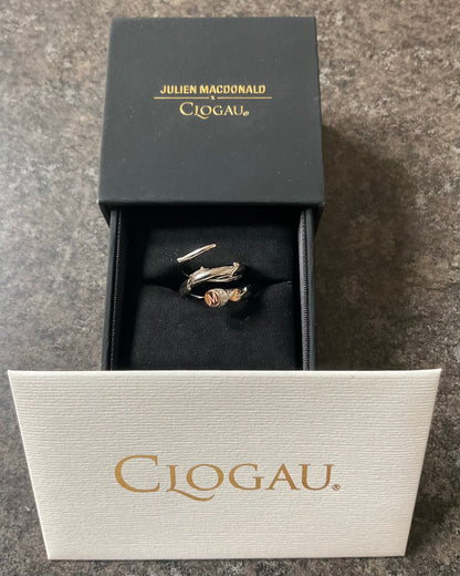 Clogau Betrayal ring by Julien MacDonald in silver and rose gold size N