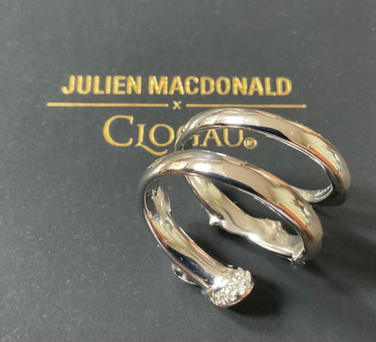 Clogau Betrayal ring by Julien MacDonald in silver and rose gold size N