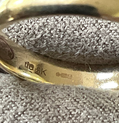 Clogau Promises 9ct Unisex Cariad 4mm wedding band ring size Q in yellow gold RRP £820