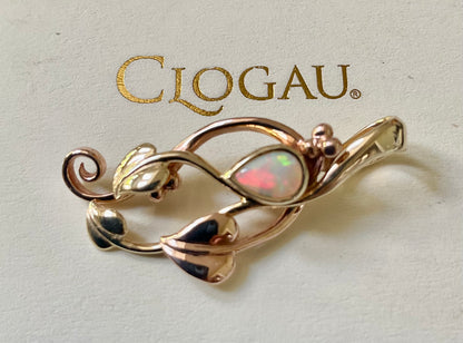Vintage Clogau Opal Tree of Life pendant in yellow and rose gold 3.23g dated 1998