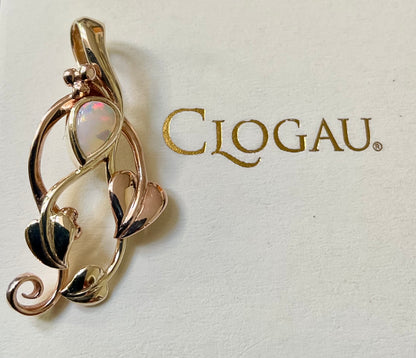 Vintage Clogau Opal Tree of Life pendant in yellow and rose gold 3.23g dated 1998
