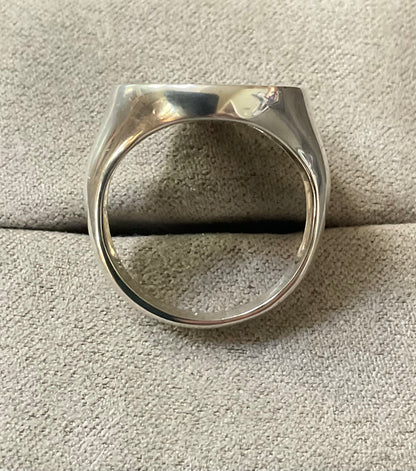 Mens 925 Chinese Dragon Large Oval ring size P Sheffield hallmark 10.72g Unisex Sterling silver