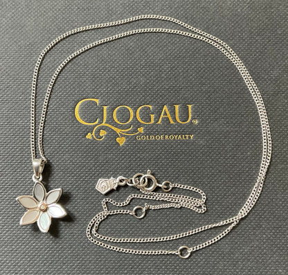 Clogau Lady Snowdon Mother of Pearl and Diamond necklace (£95) and earrings (£95) set (£175)