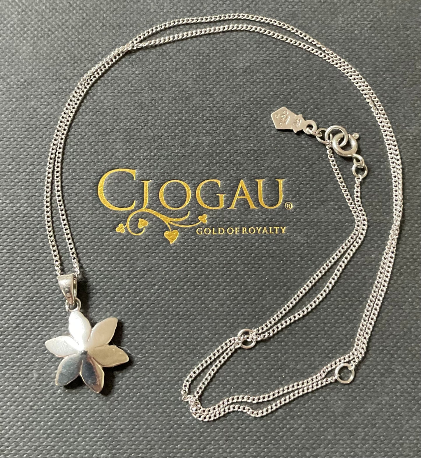 Clogau Lady Snowdon Mother of Pearl and Diamond necklace (£95) and earrings (£95) set (£175)