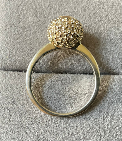 Swarovski FLIRT ring size N gold tone READ DESCRIPTION!