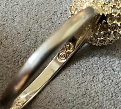 Swarovski FLIRT ring size N gold tone READ DESCRIPTION!