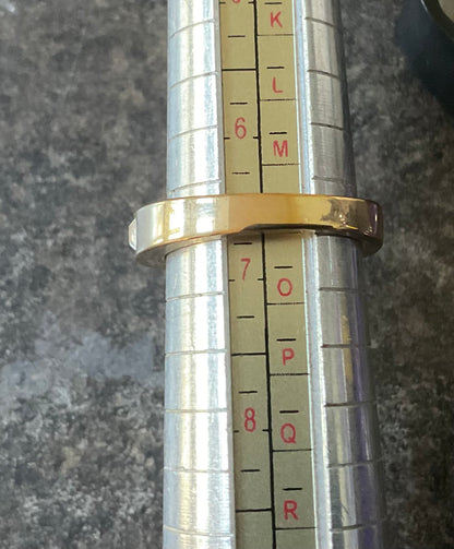 Swarovski HONESTLY half eternity ring yellow gold tone clear crystals size N