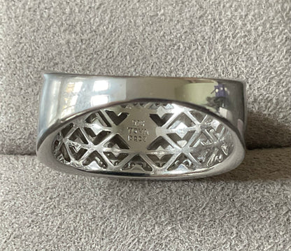 925 Love TOVA Elephant Diamonique ring size U 9.22g Sterling silver
