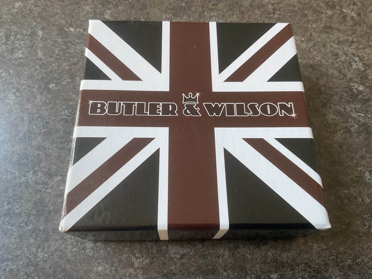 Butler and Wilson Green Glitter Stiletto shoe drop earrings sealed in box