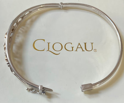 Clogau Tree of Life bangle bracelet in silver and rose gold