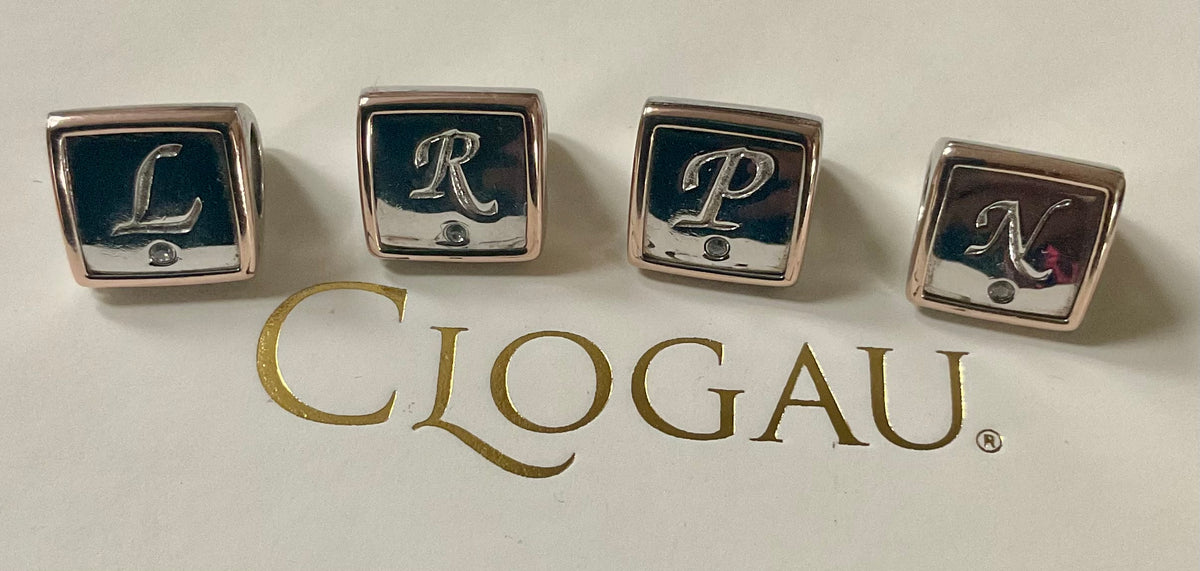 Clogau Initial Milestones Bead Charms L, R, N, P