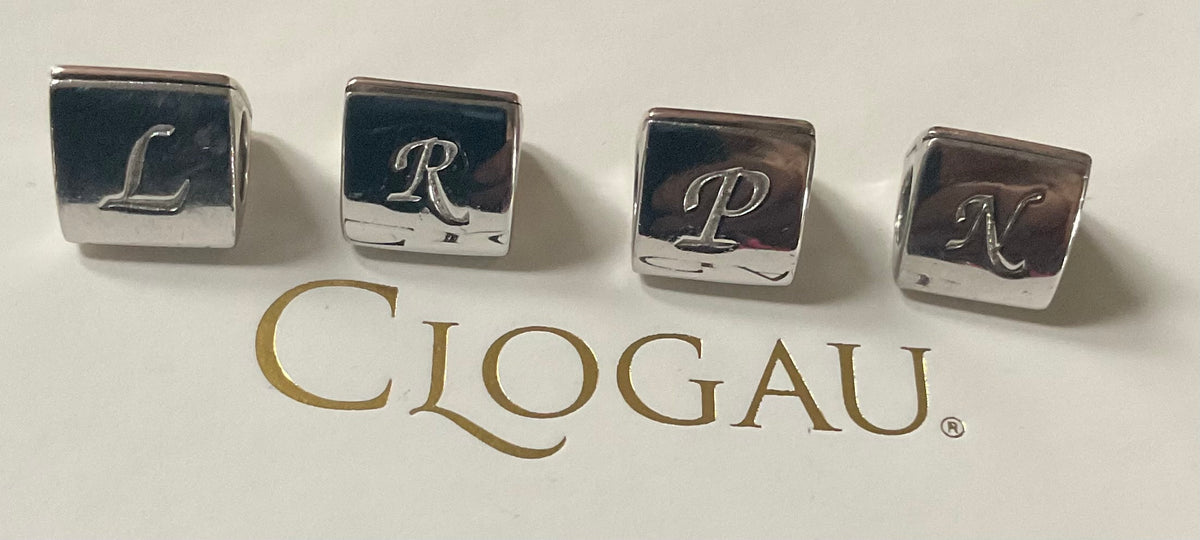 Clogau Initial Milestones Bead Charms L, R, N, P