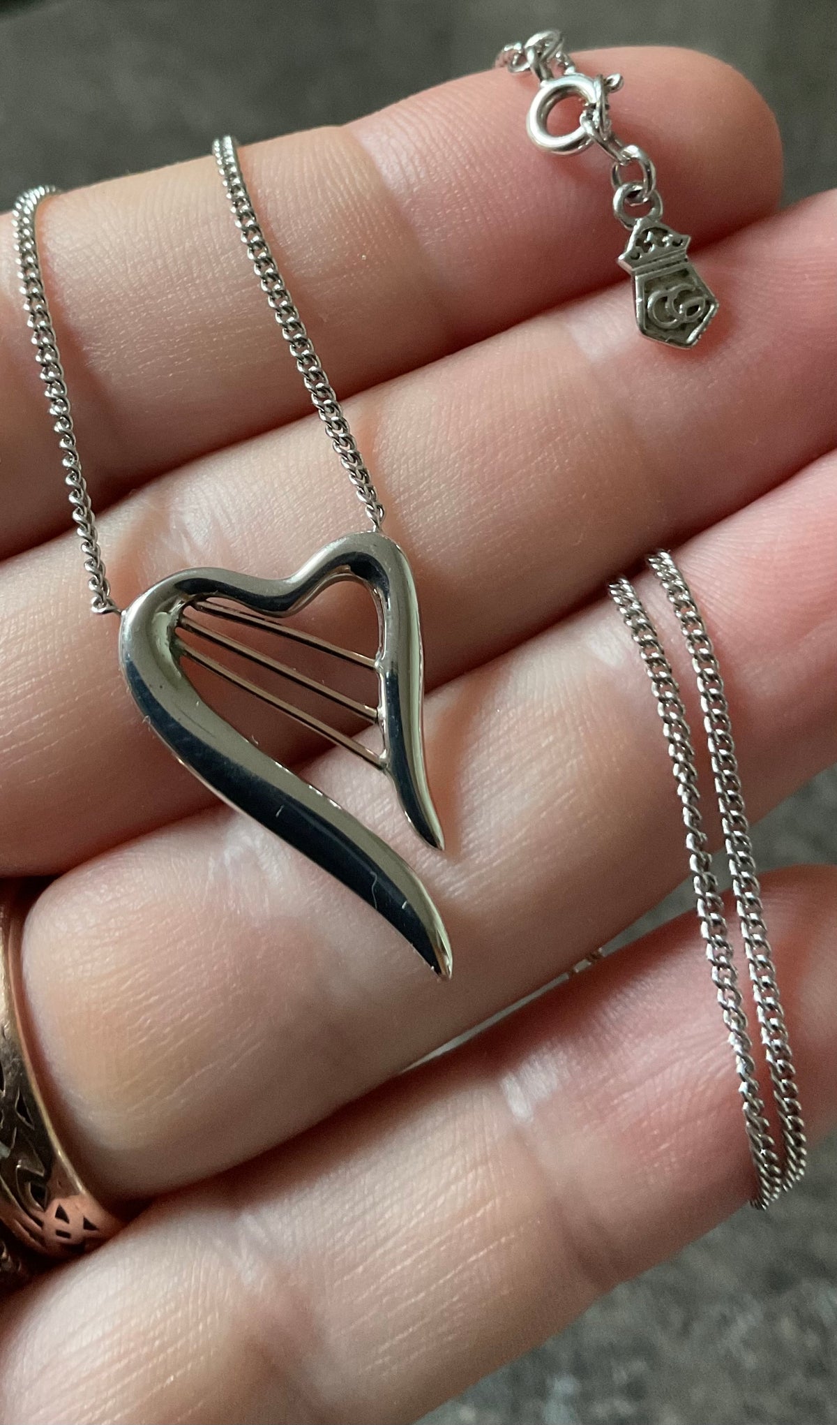 Clogau Heartstrings 18” necklace (£95) and drop earrings (£100) set (£185) in silver & rose gold