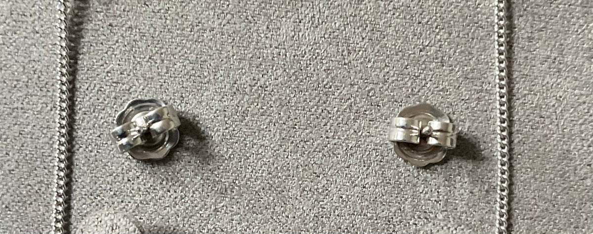 Clogau Lotus Flower Opal earrings (£150) & 18-22” necklace (£150) set (£275) Pink & White topaz