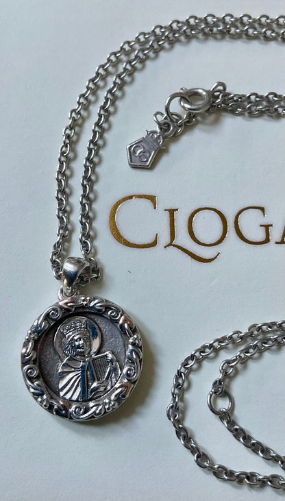 RARE Clogau Unisex Dewi Sant Saint David pendant 16, 20, 24” necklace in silver and rose gold 10.87g