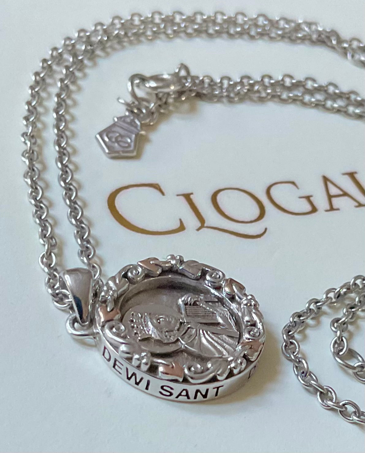 RARE Clogau Unisex Dewi Sant Saint David pendant 16, 20, 24” necklace in silver and rose gold 10.87g
