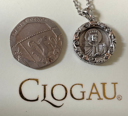 RARE Clogau Unisex Dewi Sant Saint David pendant 16, 20, 24” necklace in silver and rose gold 10.87g