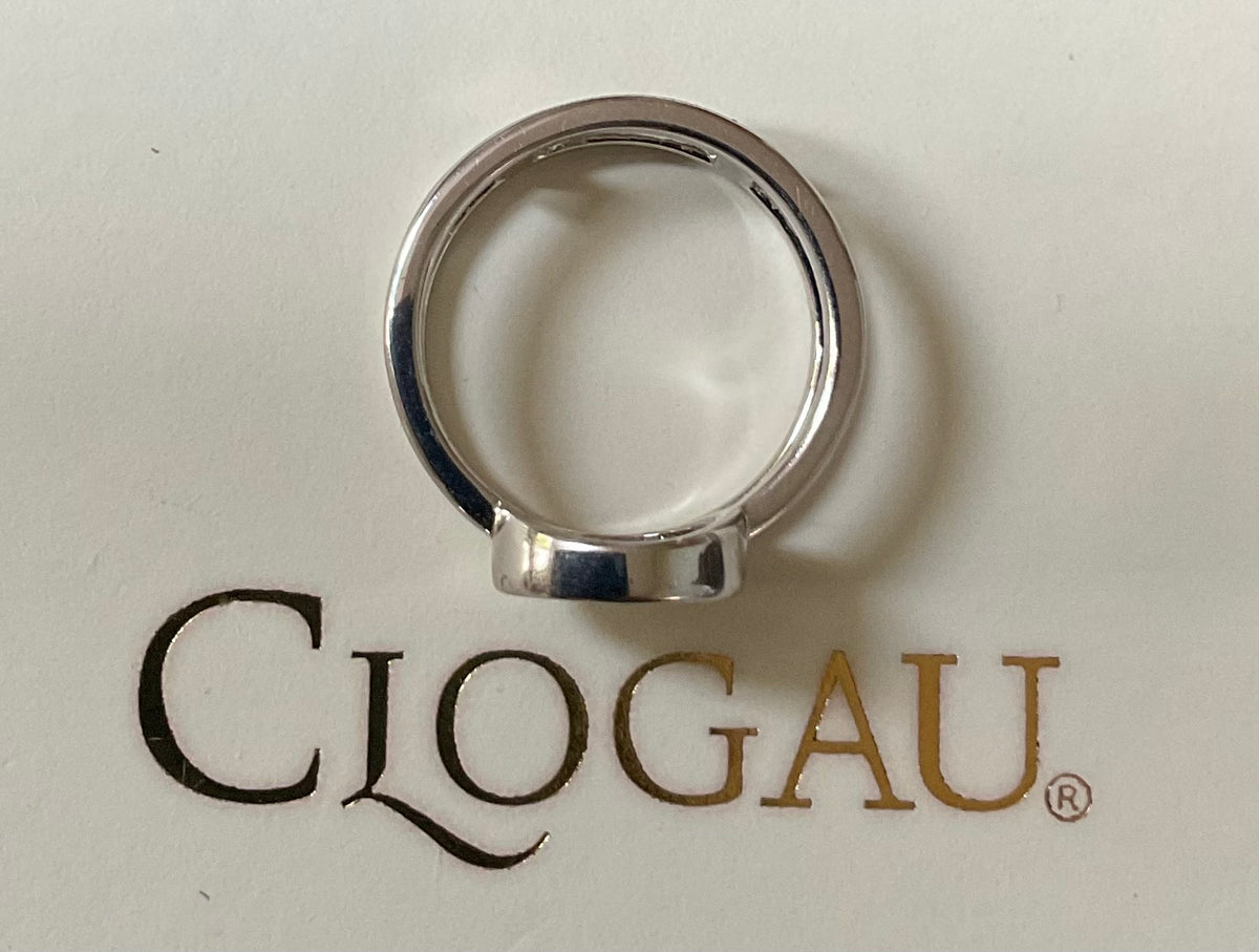Clogau Tree of Life Circle Double Band ring size K1/2-L in silver and rose gold