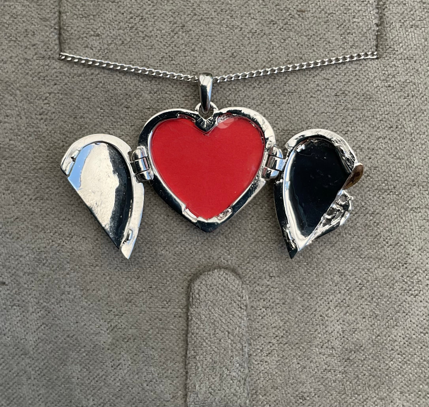 Clogau Spirit of Christmas Past Present and Future Heart Locket necklace 18,20,22” topaz silver and rose gold