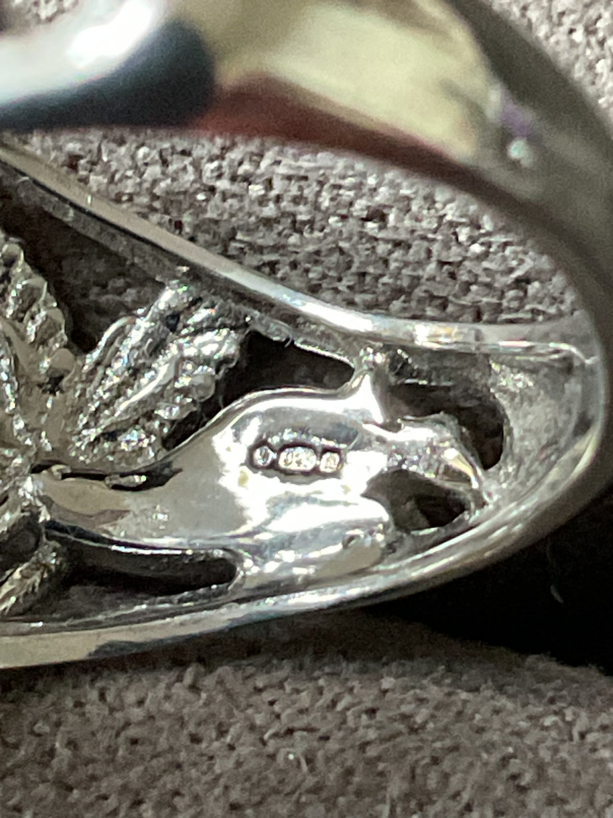 Clogau Tree of Life Fairy Heart ring size L silver and rose gold