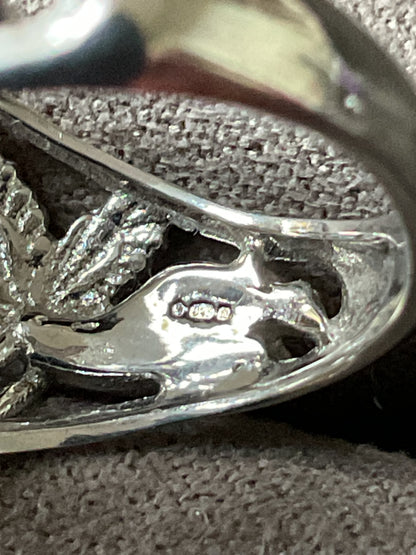 Clogau Tree of Life Fairy Heart ring size L silver and rose gold