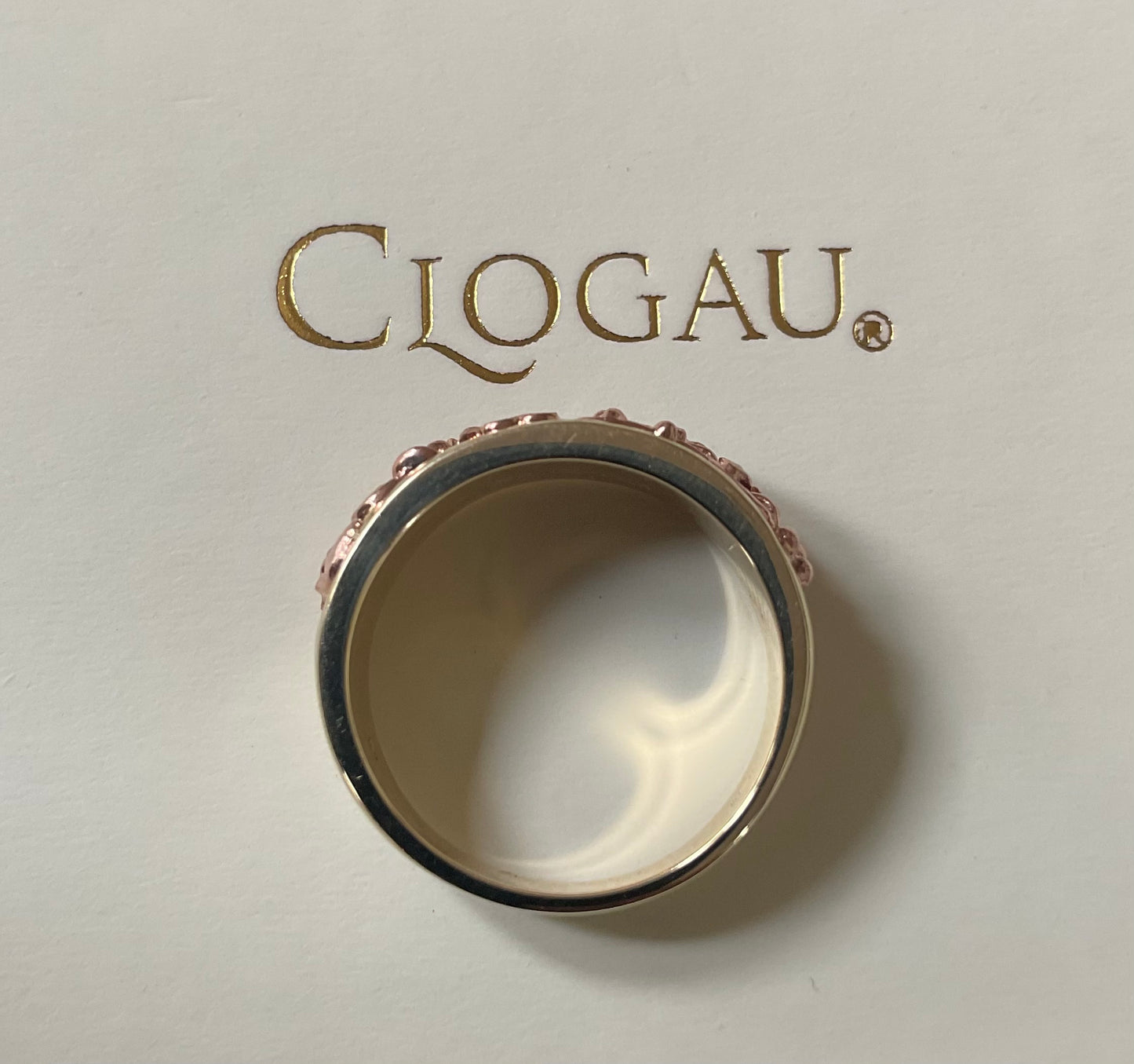 Clogau 9ct Queens Diamond Jubilee Limited Edition ring size J yellow and rose gold edition number 31/2012