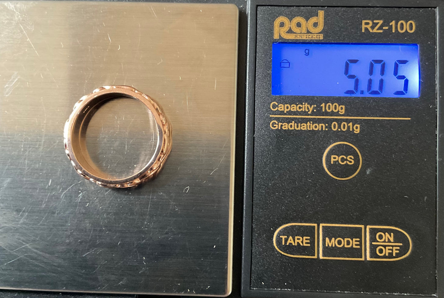 Unisex Clogau Welsh 9ct Rose Gold 5mm Tree of Life Cariad Wedding Band Ring SIZE P