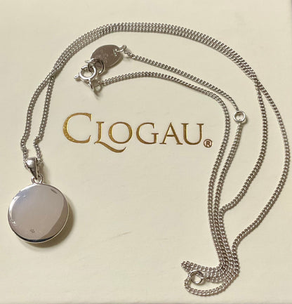 Clogau Celebration Mother of Pearl & White Topaz 18-22” necklace silver & rose gold