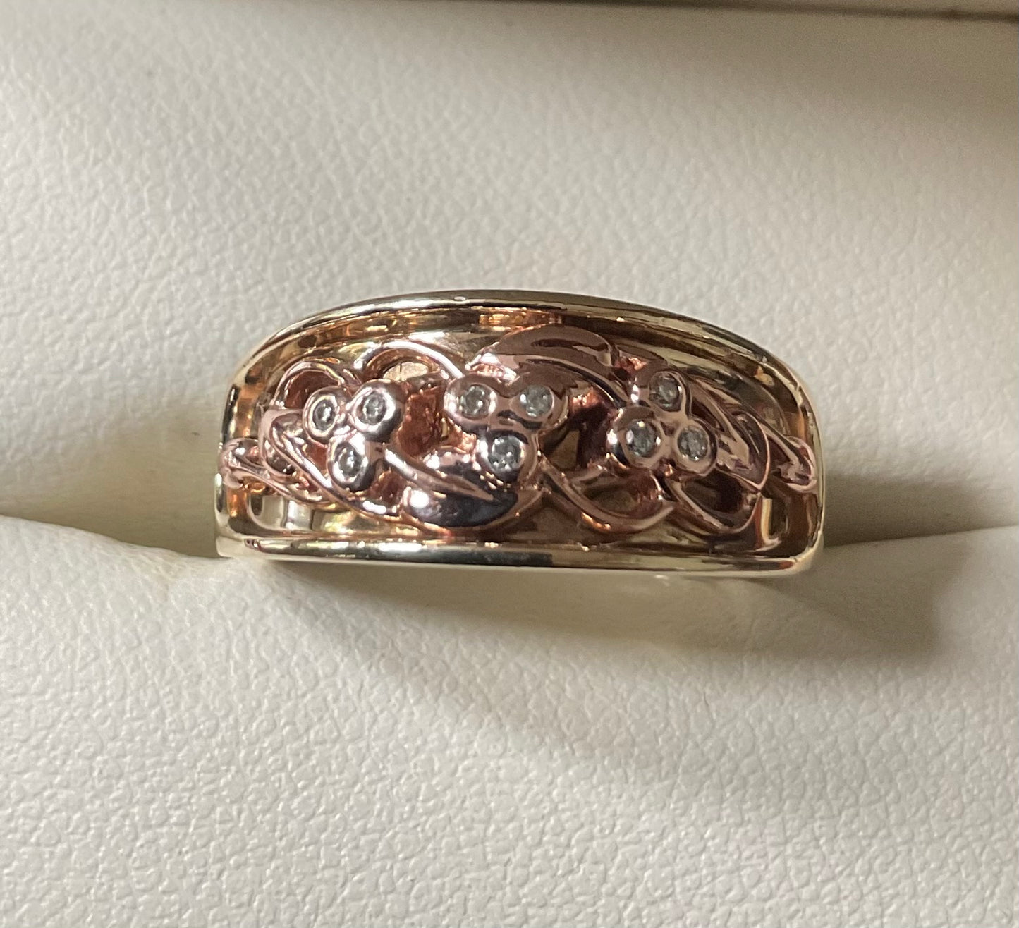 Clogau 9ct Cariad Am Byth Diamond ring to mark wedding of Prince William & Kate Middleton size K with certificate