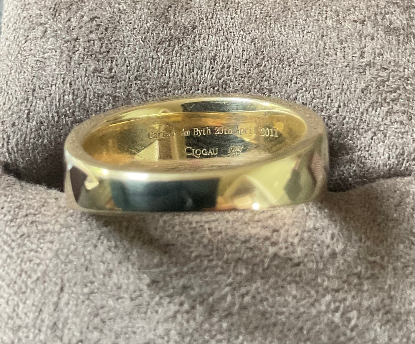 Clogau 9ct Diamond Cariad Am Byth William and Kate Wedding ring size K 4.57g