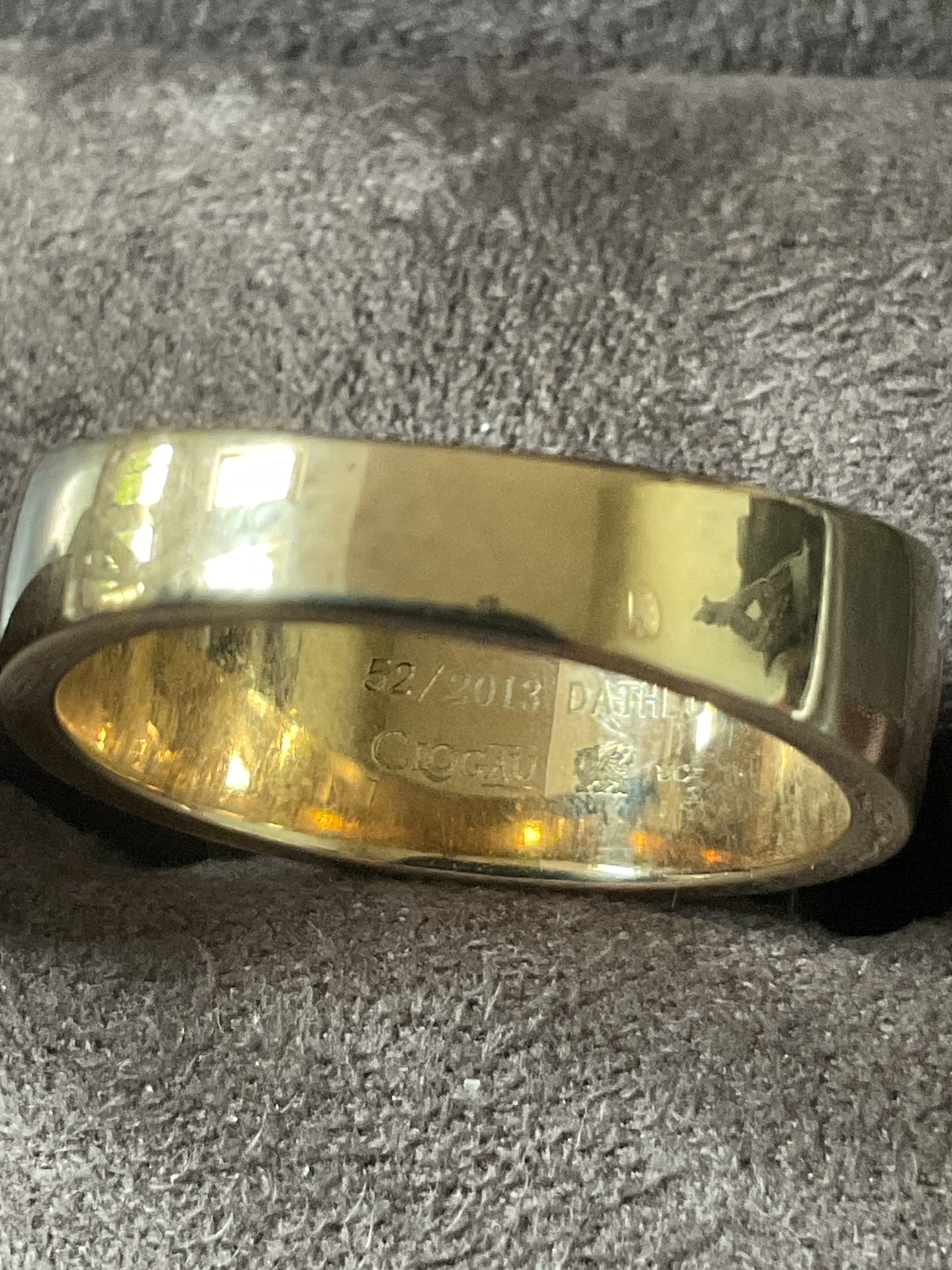 Limited Edition Clogau 9ct Diamond Royal Oak ‘DATHLU’ ring size K yellow and rose gold number 52/2013 4.64g