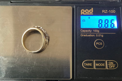 Very RARE Vintage Clogau 18ct Diamond 2000 Millennium Edition Collectors ring size O1/2 in yellow and white gold with original box