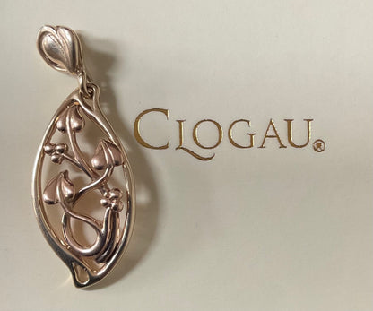 Clogau Vintage 9ct Tree of Life Elliptical Pendant in yellow and rose gold (no chain)