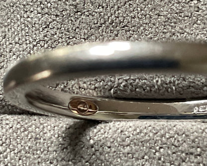 Clogau 9ct White Gold 0.20ct Diamond 2mm Engagement Ring size S RRP £900
