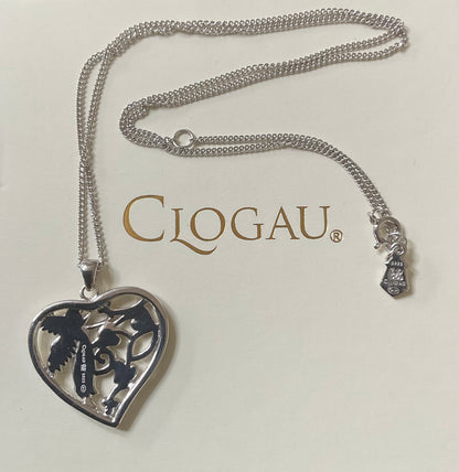 RARE Clogau Fairy Heart Tree of Life pendant necklace 16-18” silver and rose gold