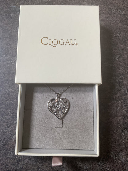 RARE Clogau Fairy Heart Tree of Life pendant necklace 16-18” silver and rose gold