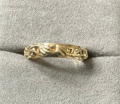 Clogau 18ct Solid Yellow Gold Tree of Life Cariad Wedding ring size P 6.29g