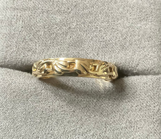 Clogau 18ct Solid Yellow Gold Tree of Life Cariad Wedding ring size P 6.29g
