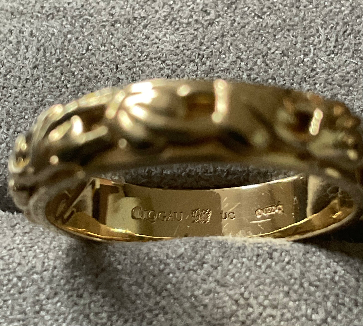 Clogau 18ct Solid Yellow Gold Tree of Life Cariad Wedding ring size P 6.29g