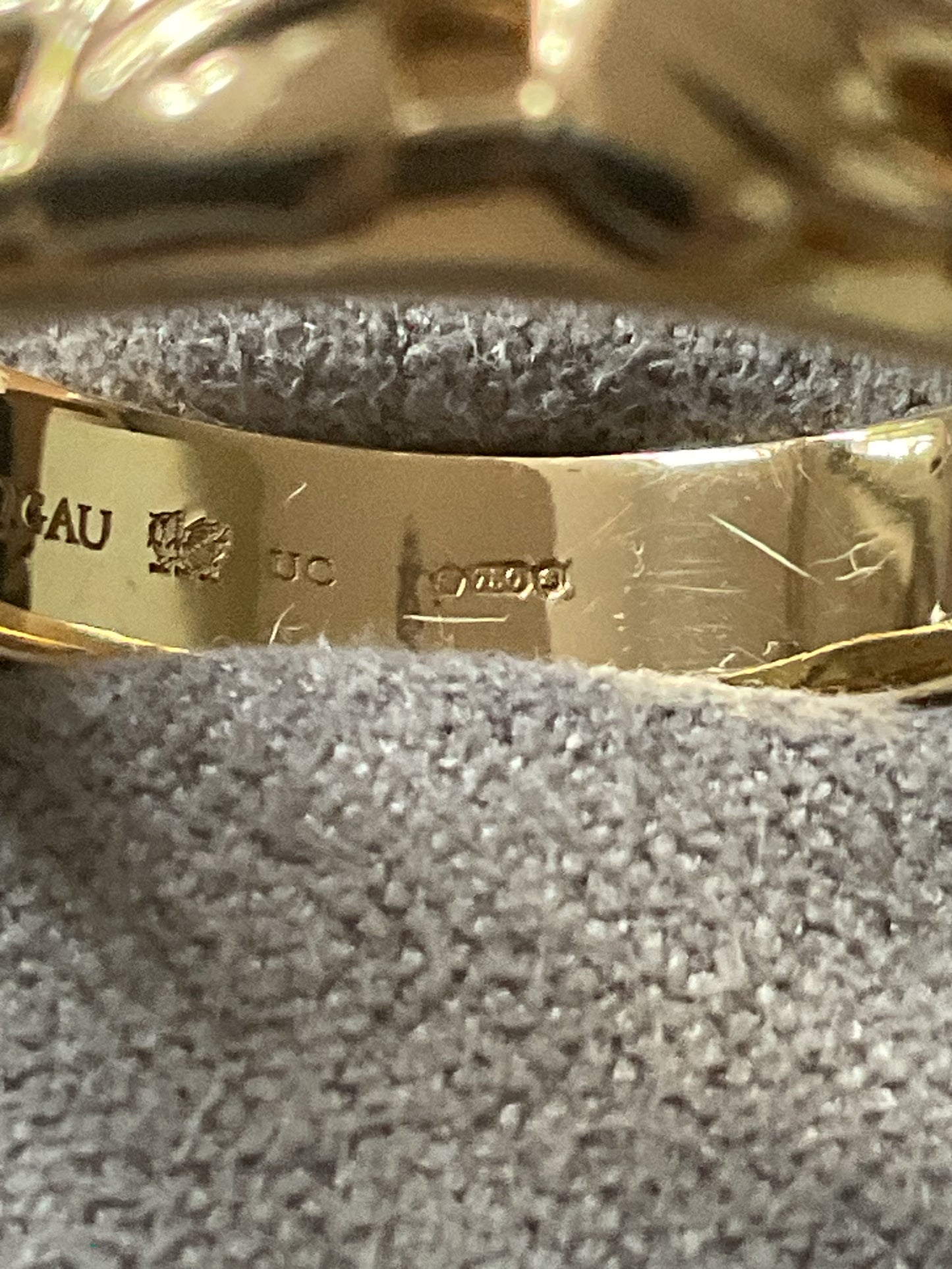 Clogau 18ct Solid Yellow Gold Tree of Life Cariad Wedding ring size P 6.29g