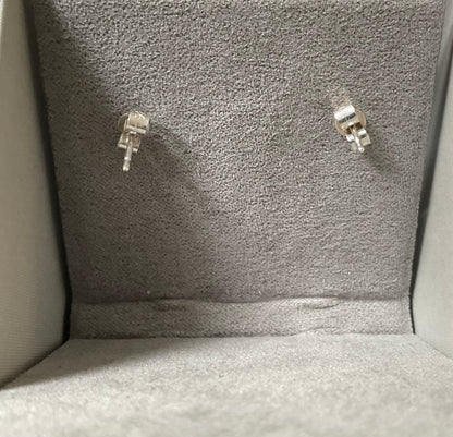 Clogau Tree of Life Half hoop large vintage earrings in silver and rose gold 1999 hallmark
