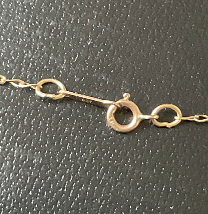 9ct Pearl and Diamond pendant necklace on 18" fine chain