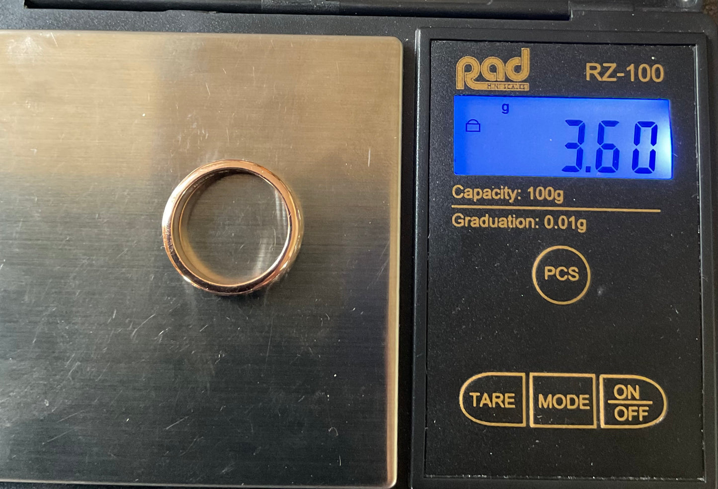 Clogau Annwyl silver and rose gold Celtic weave band ring size J 5mm Rare!